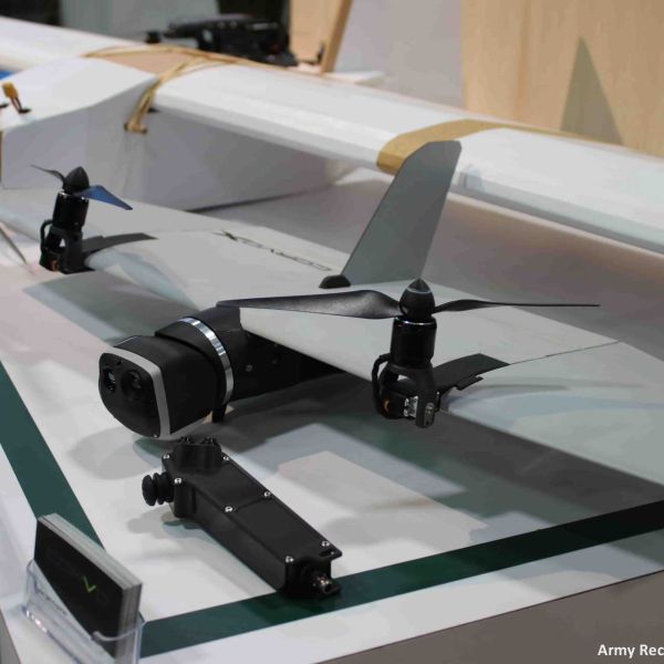 Designed to function autonomously in environments where GPS signals are limited or jammed, the CorvoX drone uses onboard processing and vision-aided navigation to maintain position and control. (Picture source: Army Recognition)