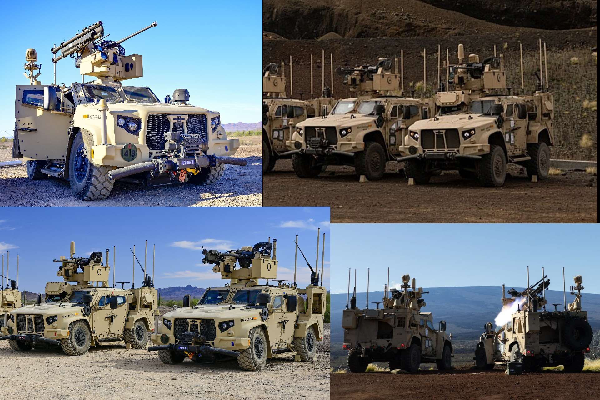 The U.S. Marine Corps has begun fielding full-rate production MADIS-equipped JLTVs, giving maneuver units a mobile, integrated defense against drones and low-flying air threats during expeditionary operations (Picture Source: DVIDS)