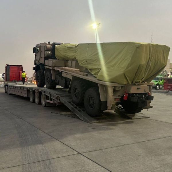 The Russian Sarma 300 mm MLRS on a KAMAZ-63501 chassis is shown during delivery in Saudi Arabia ahead of the World Defense Show 2026 (Picture source: X Channel @La_souris_DA)