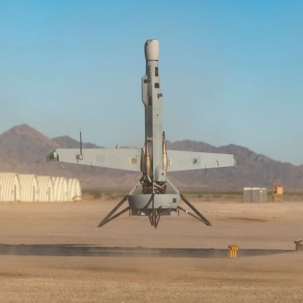 A V-BAT unmanned aerial system touches down during an urban operations training event at Marine Corps Air Station Yuma in Arizona on November 8 2025.(Picture source: US DoD)