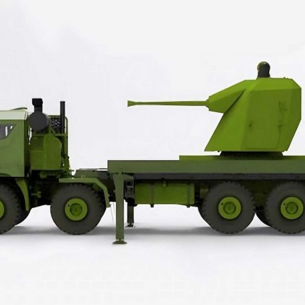 The mid-layer gun system is the Hystrix 40 ADS, derived from the Marlin 40 naval mount in service with 30 navies, whose lineage traces back to 40 mm systems developed by Oto Melara in the 1950s. (Picture source: Leonardo)