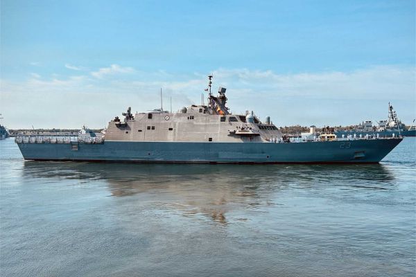 U.S. Navy Freedom-variant littoral combat ship USS Cooperstown (LCS 23) departs Naval Station Mayport, Florida, on May 16, 2026, to begin a deployment supporting U.S. Northern Command maritime border security operations. The high-speed near-shore combat vessel replaces USS Wichita (LCS 13) in missions focused on maritime surveillance, interdiction, and coastal security across the southern approaches to the United States.
