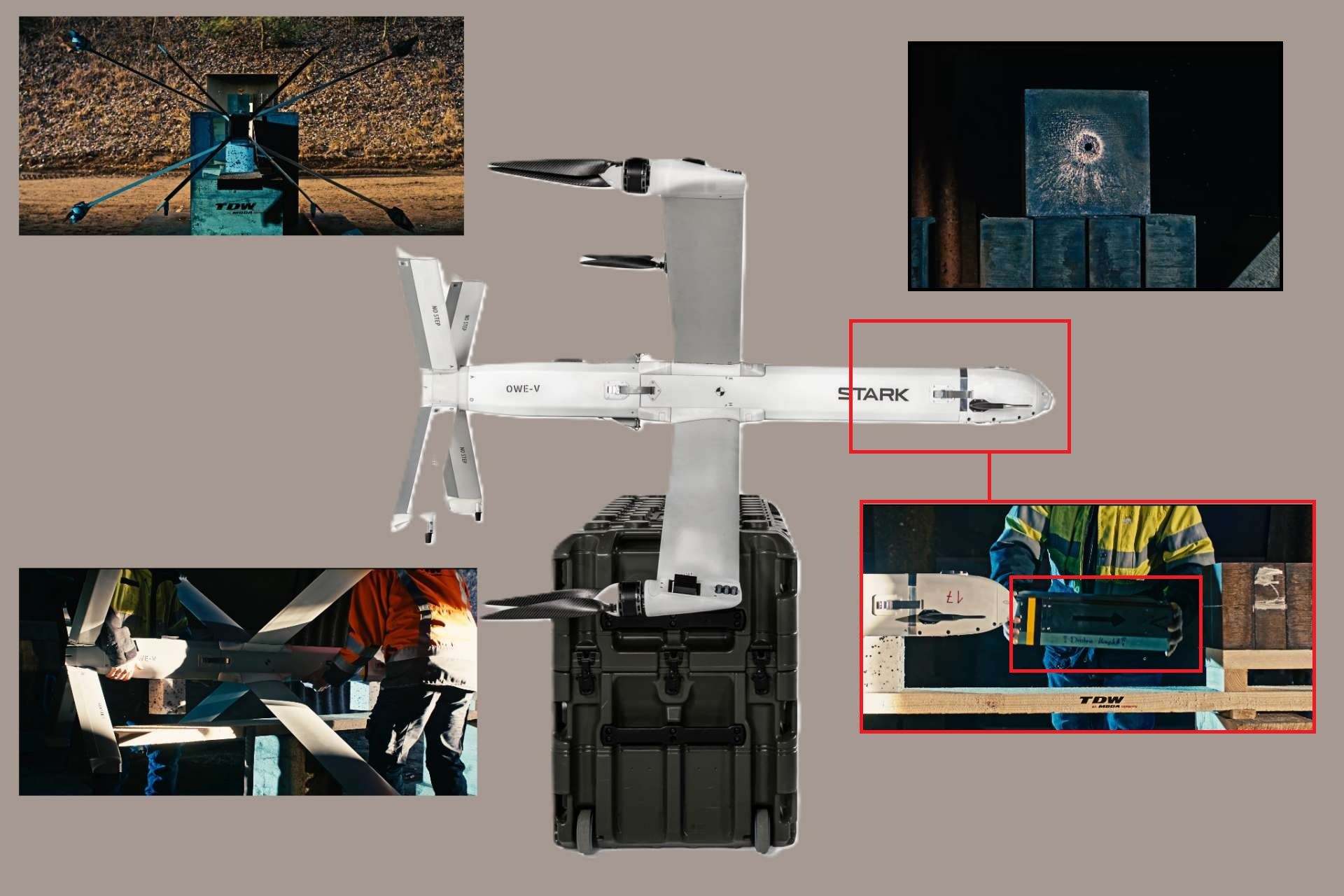  TDW and STARK have completed a live-fire test in Germany of the LION STRIKE 110 warhead integrated into the VIRTUS loitering munition, confirming full system integration and supporting a planned 2026 fielding timeline (Picture Source: STARK / TDW)
