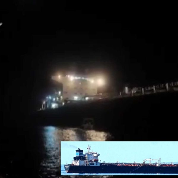 Iran justified the tanker seizure by claiming the Ocean Koi was carrying Iranian oil while allegedly exploiting wartime conditions in the Gulf to disrupt Iranian petroleum exports and harm the country’s national interests. (Picture source: IRIB and Vessel Finder via X/The Maritime)
