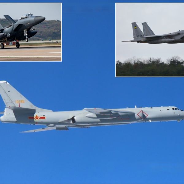 South Korea and Japan scramble F-15 fighters as Chinese and Russian bombers fly a joint patrol through their ADIZs, raising pressure on allied air defenses. (Picture source: South Korean and Japanese MoD) 