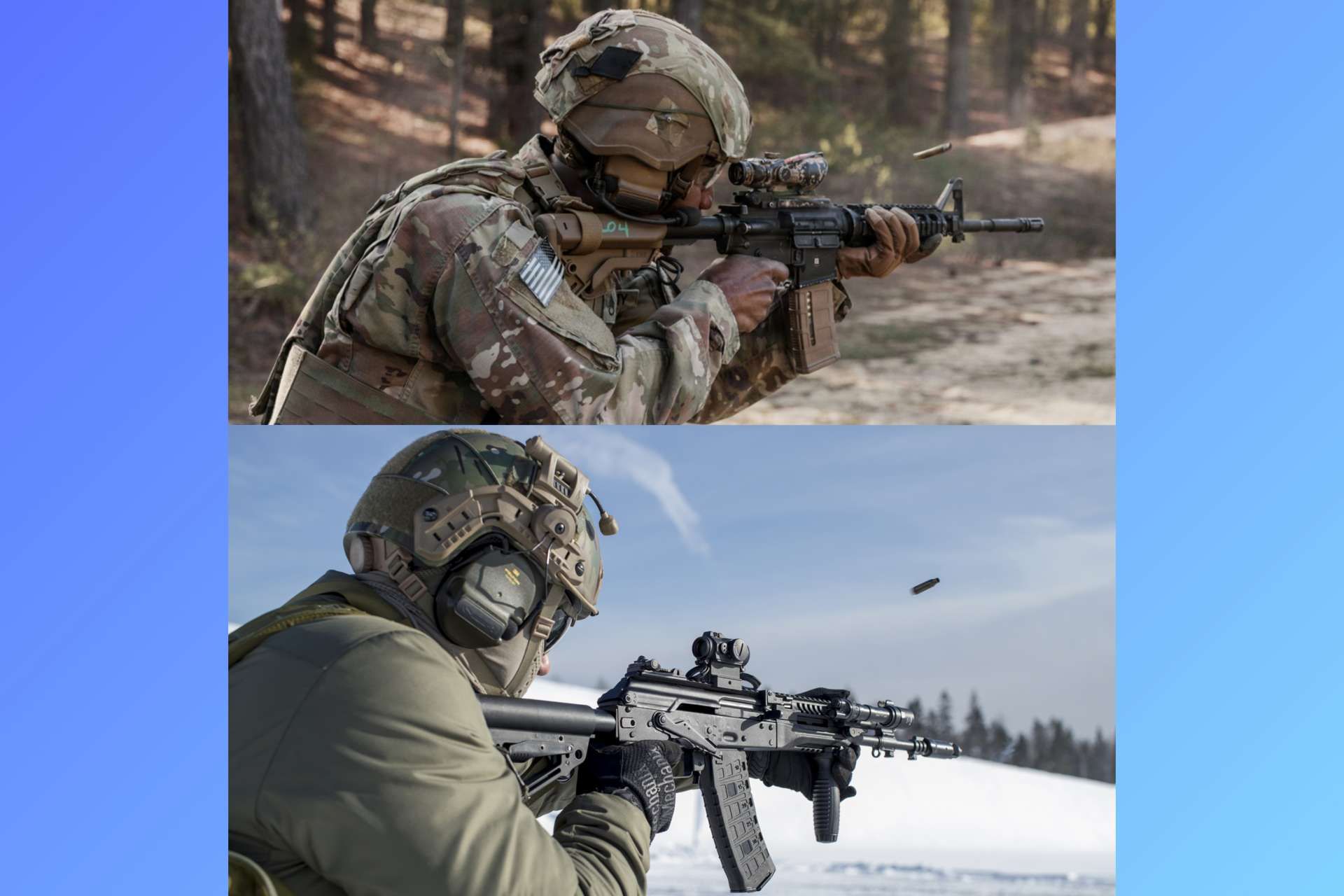 U.S. and Russian reports reveal parallel efforts to equip infantry rifles with specialized ammunition designed to improve short-range defense against fast, low-flying drone threats (Picture Source: U.S. Army / Rosoboronexport)