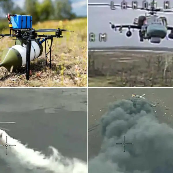 The Ukrainian drone used to shoot down the Russian Ka-52 attack helicopter in flight was a fiber-optic FPV system produced by General Chereshnya, specifically from the OPTIX series that was officially certified in late December 2025. (Picture source: Telegram/USF Army)