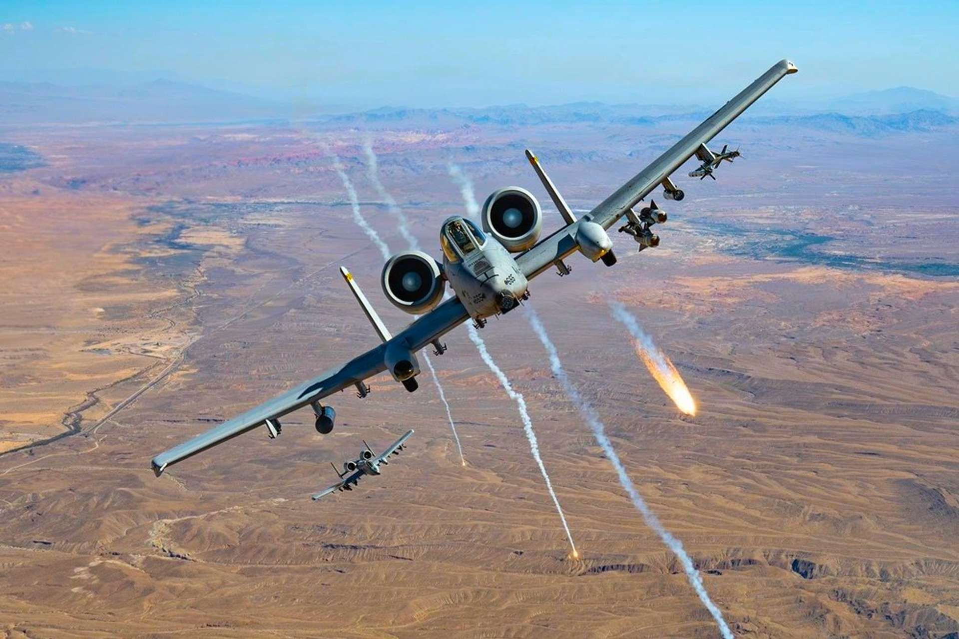 The U.S. Air Force is training A-10 Warthog crews to survive and deliver close air support in contested combat environments, using advanced Weapons School exercises that emphasize missile-threat evasion, joint-force integration, and battlefield survivability (Picture Source: U.S. Air Force)