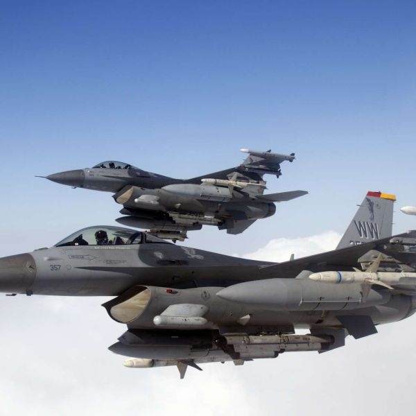 Two U.S. Air Force F-16 Fighting Falcons from the 35th Fighter Wing conduct a Wild Weasel SEAD training mission over Misawa Air Base, Japan (Picture Source: U.S. Air Force)