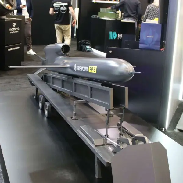 Ukraine showcased its FP-5 Flamingo long-range strike missile mockup at SAHA Expo 2026 in Istanbul, signaling Kyiv’s push to offer NATO a combat-developed deep-strike capability for Black Sea and Eastern European operations (Picture Source: Army Recognition Group)
