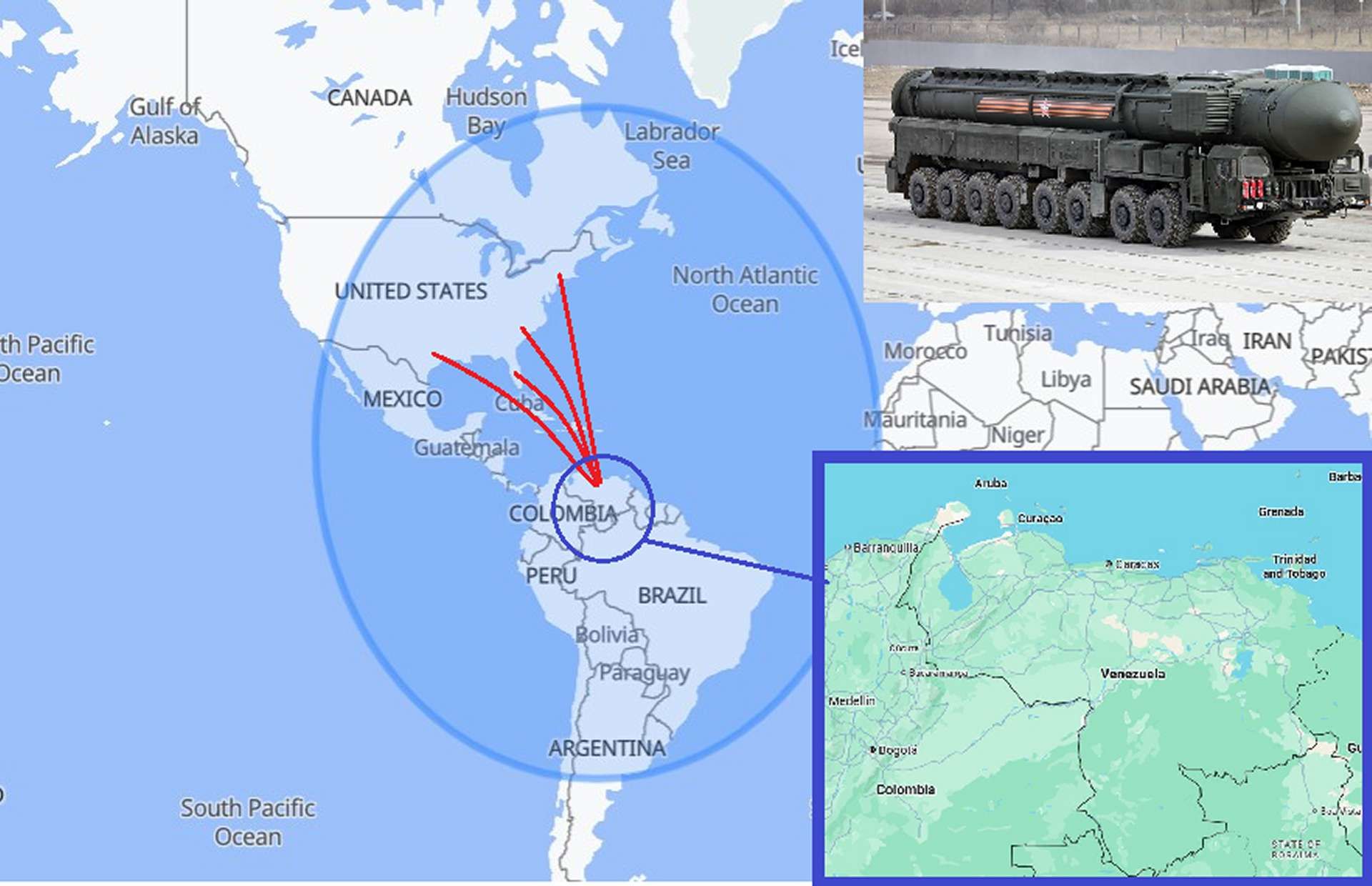 Russia’s new Oreshnik ballistic missile and Kalibr cruise missiles could soon reach Venezuela, a move that would extend Moscow’s strike reach into the Western Hemisphere and challenge U.S. dominance in the Caribbean as tensions rise between Washington and Caracas (Picture source: Army Recognition Edit/ Vitaly Kuzmin).