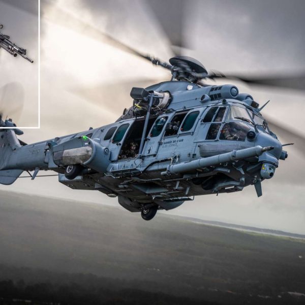 France is adapting FN Browning guns on Fennec and Caracal helicopters to intercept Shahed drones at far lower cost than using MICA missiles (Picture source: Armée de l'Air/FN).