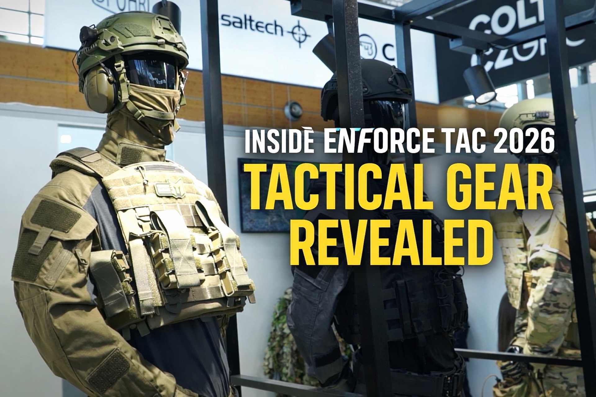 Overview of Enforce Tac 2026 exhibition floor highlighting tactical equipment and force protection systems for modern security forces.