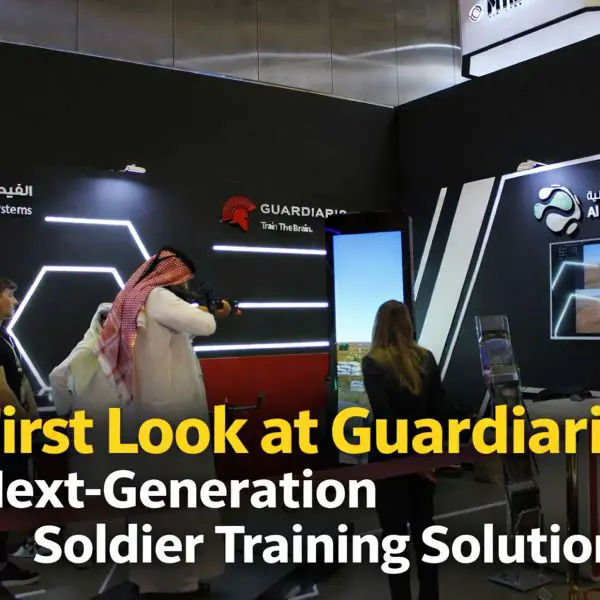 At DIMDEX 2026 in Doha, Guardiaris showcases its SAMT Small Arms Mobile Trainer and GUARD simulation engine, highlighting how mobile, laserless training solutions can increase soldier readiness, reduce reliance on live-fire ranges, and deliver repeatable, data-driven training closer to operational units (Picture source: Army Recognition Group).