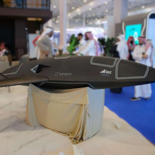 At the World Defense Show 2026 in Riyadh, Sener introduced the SRC 100 Razor, a recoverable autonomous drone built to support both advanced air defense training and real-world ISR missions in electronically contested environments (Picture Source: Army Recognition Group)