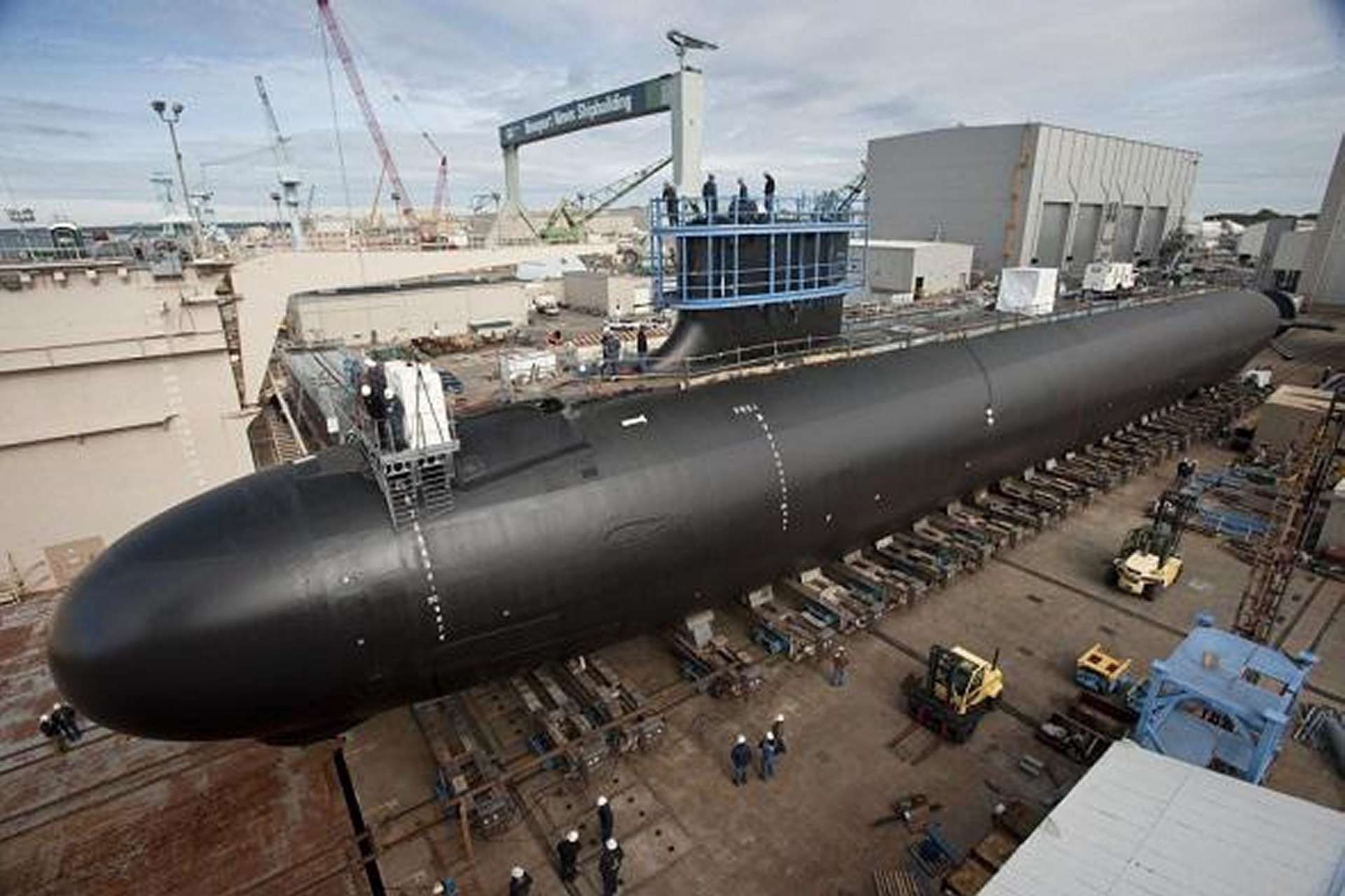 The U.S. FY2027 defense budget allocates $16.2 billion to the Columbia-class ballistic missile submarine program and submarine industrial base, reinforcing America’s sea-based nuclear deterrent through new SSBN construction, Trident II D5 missile integration, and expanded shipyard capacity (Picture source:  Huntington Ingalls Industries).