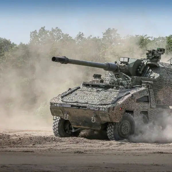 The RCH 155 reflects the demands of high-intensity conflict characterised by persistent surveillance and counter-battery threats. (Picture source: KNDS)