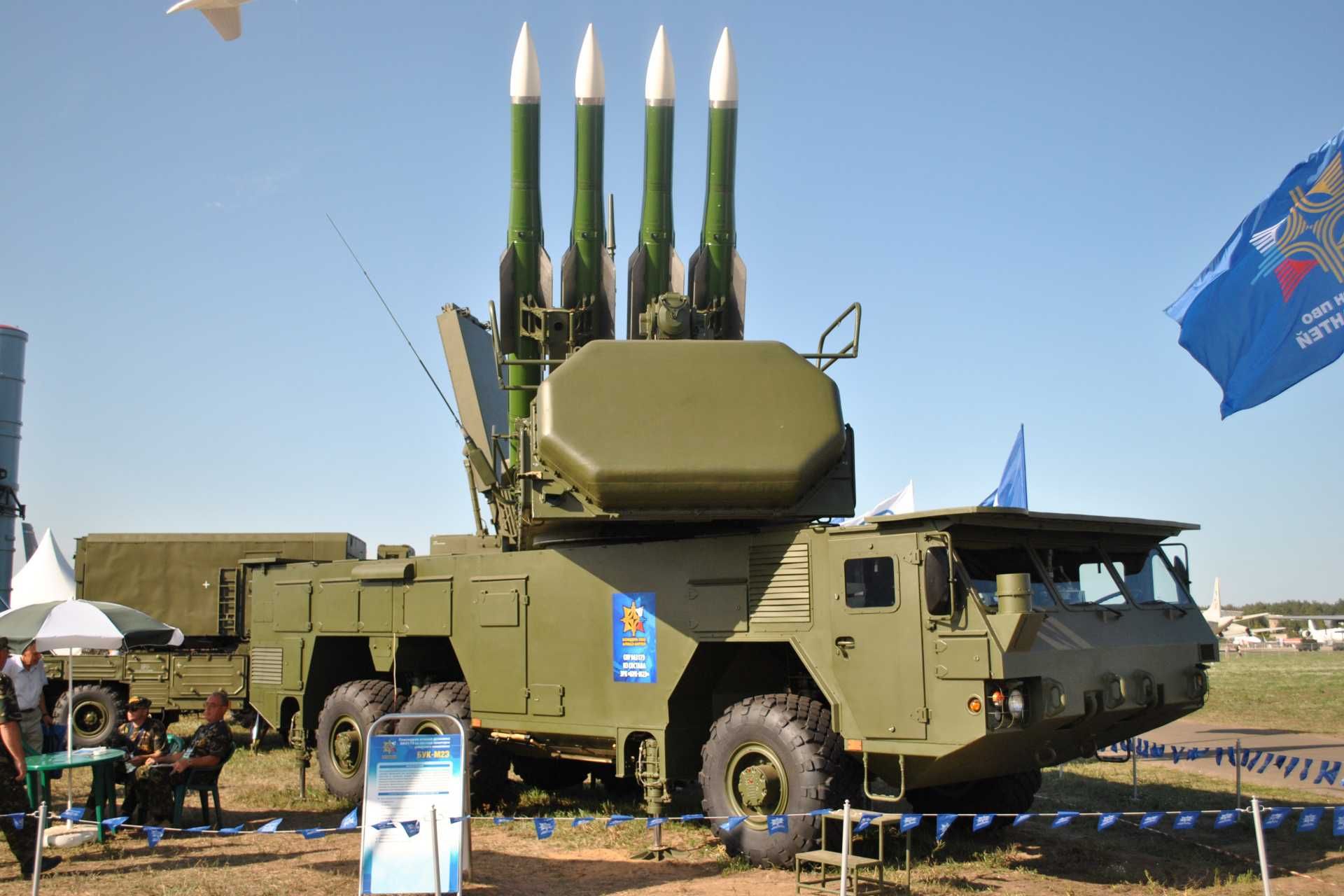 Buk-M2E  6x6 medium-range surface-to-air defense missile system Russia