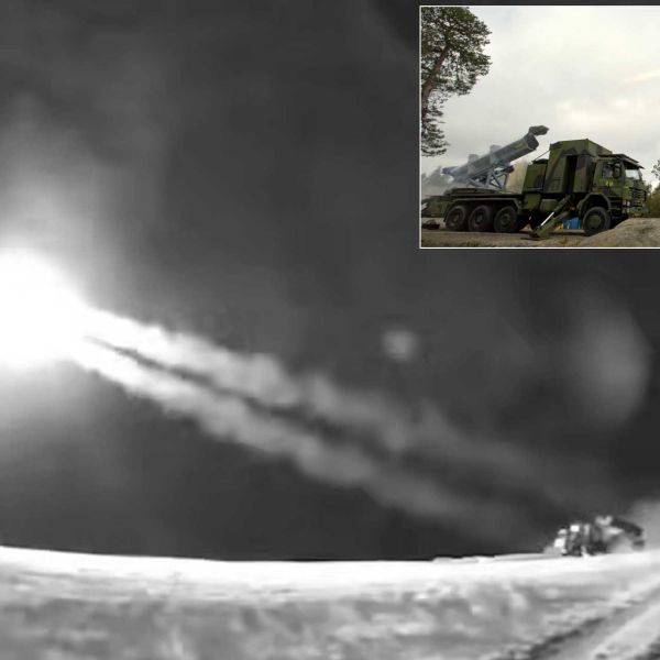 The launcher observed in the footage corresponds to known RBS 15 mobile launchers, particularly in the design of the transport-launch containers, which are rectangular and mounted in pairs on a truck chassis. (Picture source: Ukrainian Navy and Saab)