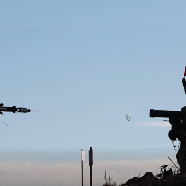 Screenshot from Lithuanian Armed Forces footage showing the use of the RBS 70 NG