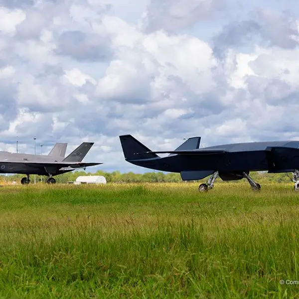 The MQ-28A Ghost Bat is a stealthy long-range collaborative combat drone equipped with modular sensor payloads, AI-driven mission systems, and the ability to launch air-to-air weapons, providing the Royal Australian Air Force with an extended reach for surveillance, electronic attack, and frontline air combat operations (Picture source: Commonwealth of Australia).