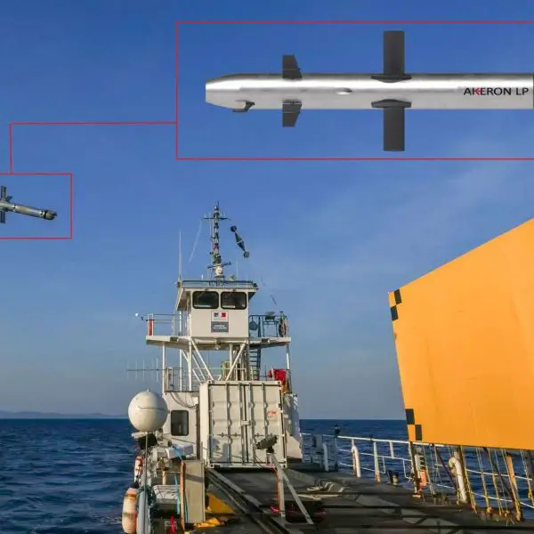 France advanced its AKERON LP missile toward operational service after a March 2026 test successfully validated its laser-guided targeting and two-way datalink against a sea-borne target, confirming key networked combat functions (Picture Source: OCCAR / MBDA)