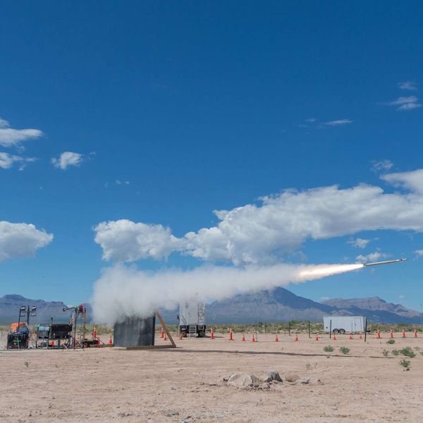 Lockheed Martin’s QuadStar missile completed a seeker characterization flight test at White Sands Missile Range, advancing the U.S. Army’s Next-Generation Short-Range Interceptor program to replace the FIM-92 Stinger with improved target tracking, onboard processing, and short-range air defense capability (Picture source: Lockheed Martin).