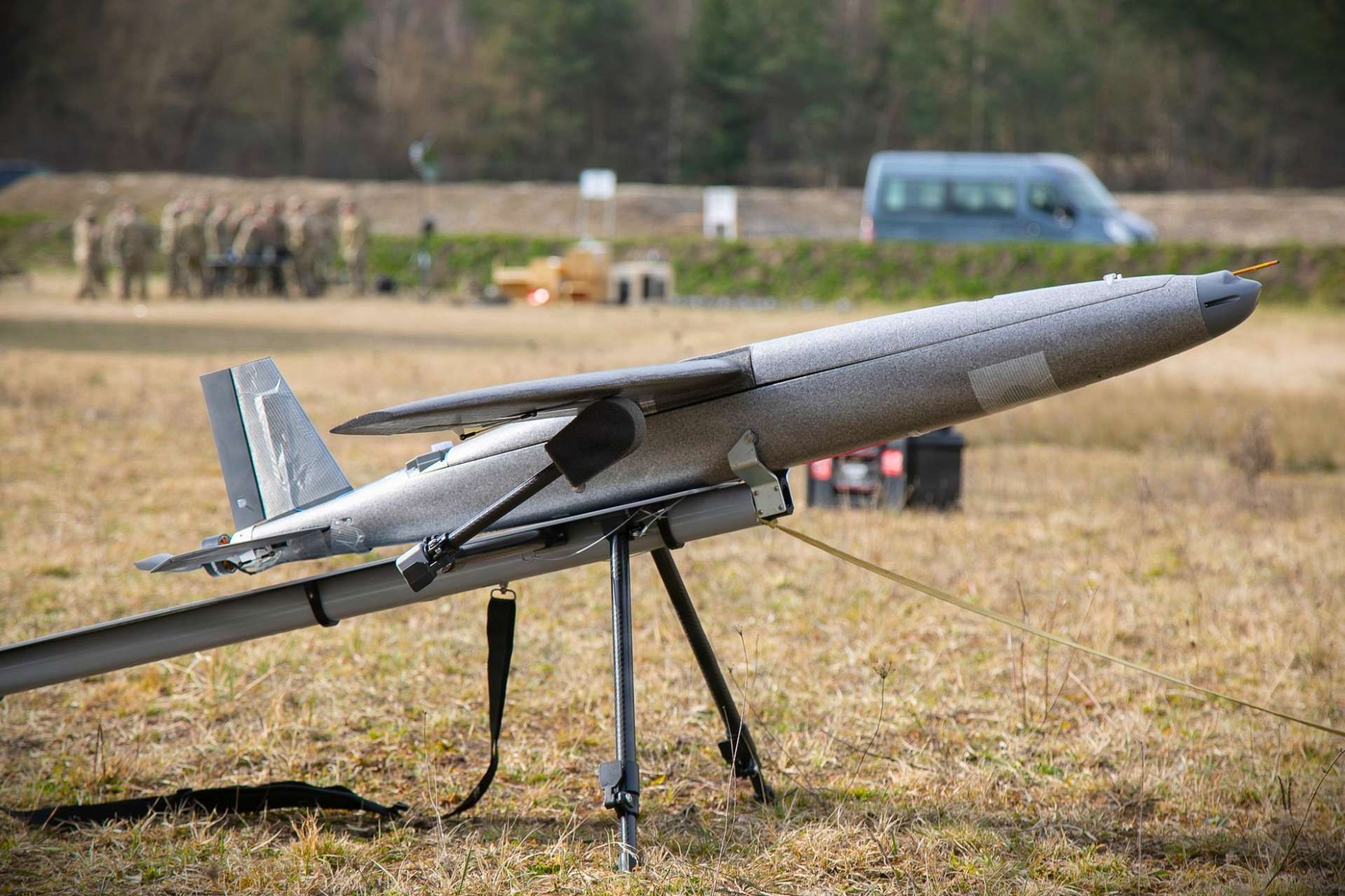 The U.S. Army showcased the Hornet AI-enabled one-way attack drone in Germany to assess how low-cost autonomous strike systems can integrate with and enhance traditional fires formations (Picture Source: U.S. Army)