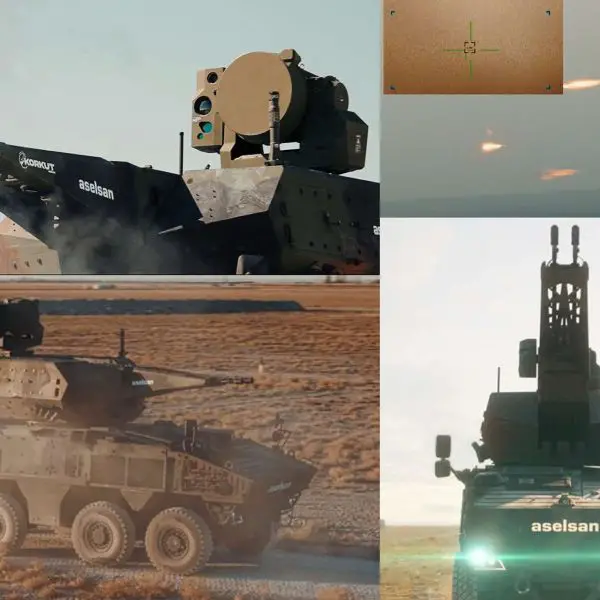 ASELSAN released footage showing its KORKUT 140/35 mobile air defense system successfully shooting down an FPV-type drone in a live-fire field test, underscoring the growing importance of gun-based counter-drone defenses for maneuvering forces (Picture Source: Aselsan)