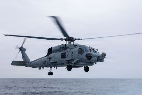 The helicopter also performs anti-surface warfare missions using AGM-114 Hellfire missiles and crew-served weapons such as the GAU-21 50 caliber machine gun