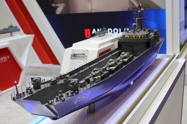 The LCT-80 is a Landing Craft Tank with a length overall of 79.8 meters, a maximum beam of 11.7 meters, and a depth of 5.2 meters, supporting the carriage of heavy vehicles and personnel on an open deck. (Picture source: Army Recognition)