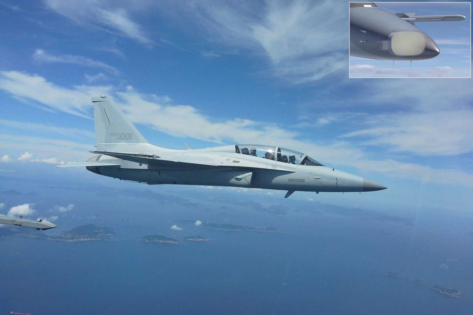 The integration of the PhantomStrike radar, a compact, fully air-cooled AESA system, gives the FA-50 a long-range, multi-target detection, a better jamming resistance, and a true beyond-visual-range engagement capability. (Picture source: South Korean Air Force)