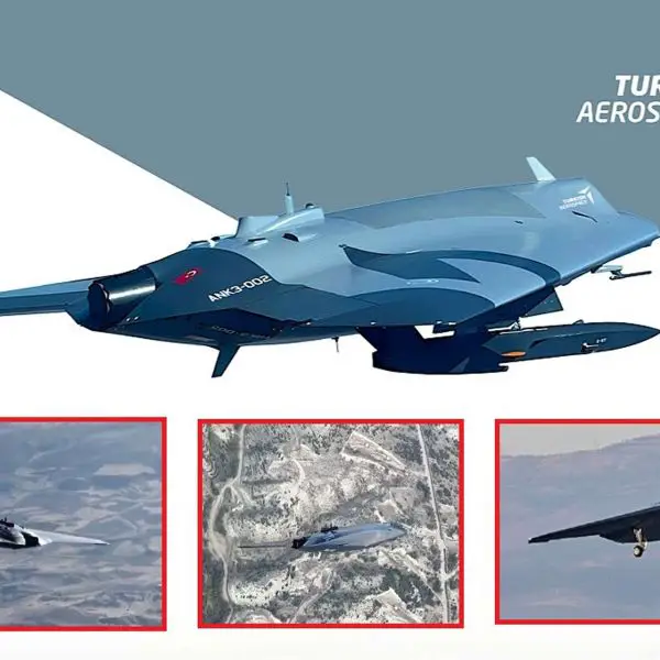 Anka III is a Turkish jet-powered, tailless flying-wing stealth unmanned combat aerial vehicle developed by Turkish Aerospace Industries, designed for long-endurance high-subsonic operations with a 1,600 kg-class payload capacity for strike, ISR, and electronic warfare missions (Picture Source: Turkish Aerospace Industries)