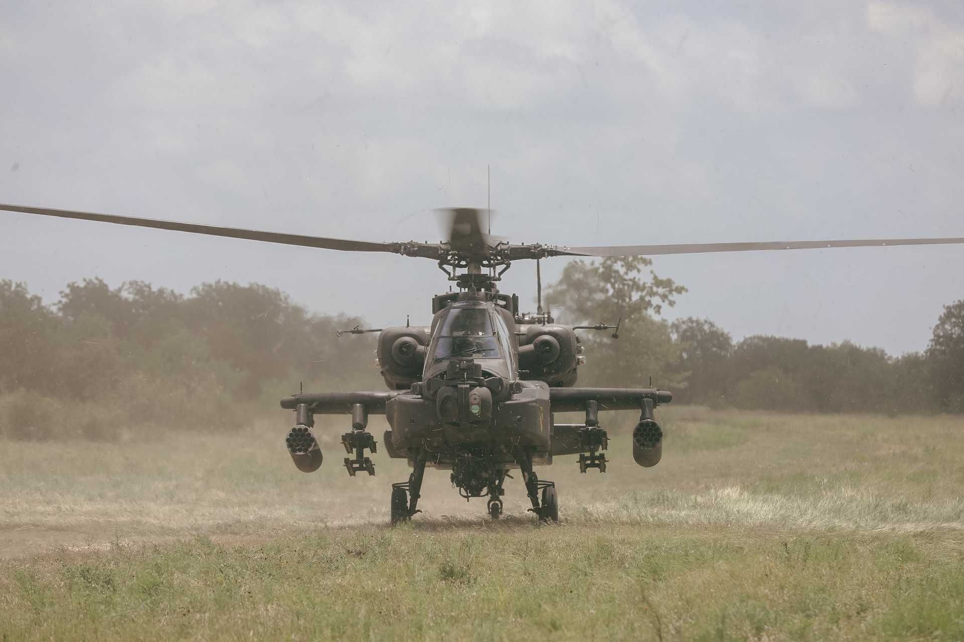 The AH-64E Apache is the latest version of Boeing’s combat-proven attack helicopter, featuring upgraded engines, advanced sensors, and the ability to control drones.