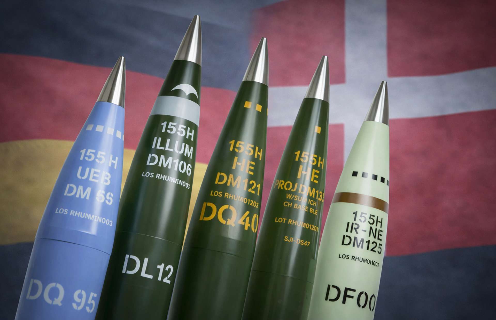 Denmark has signed a seven-year Rheinmetall framework deal to secure 30 mm and 35 mm medium-calibre ammunition, 120 mm tank rounds, and 155 mm artillery munitions, strengthening sustained firepower for Skyranger-based mobile air defense on Piranha 5, CV9035 infantry fighting vehicles, Leopard 2A7 tanks, and ATMOS howitzers (Picture source: Army Recognition Edit).