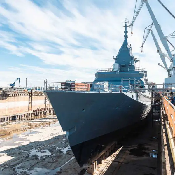 Described as the Finnish Navy’s largest surface combatants since the coastal defence ships Ilmarinen and Väinämöinen in the 1930s, each Pohjanmaa-class corvette measures 117 m in length, with a beam of 16.5 m and a 5 m draught. (Picture source: Finnish Navy)