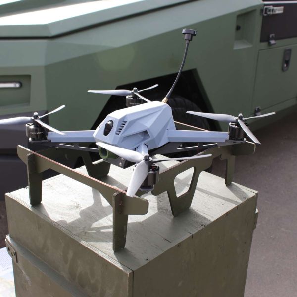 Ukrainian Armor presented the UB60D unmanned strike system at World Defense Show 2026 in Riyadh, described by the company as autonomous and combat-proven in Ukraine. (Picture Source: Army Recognition Group)